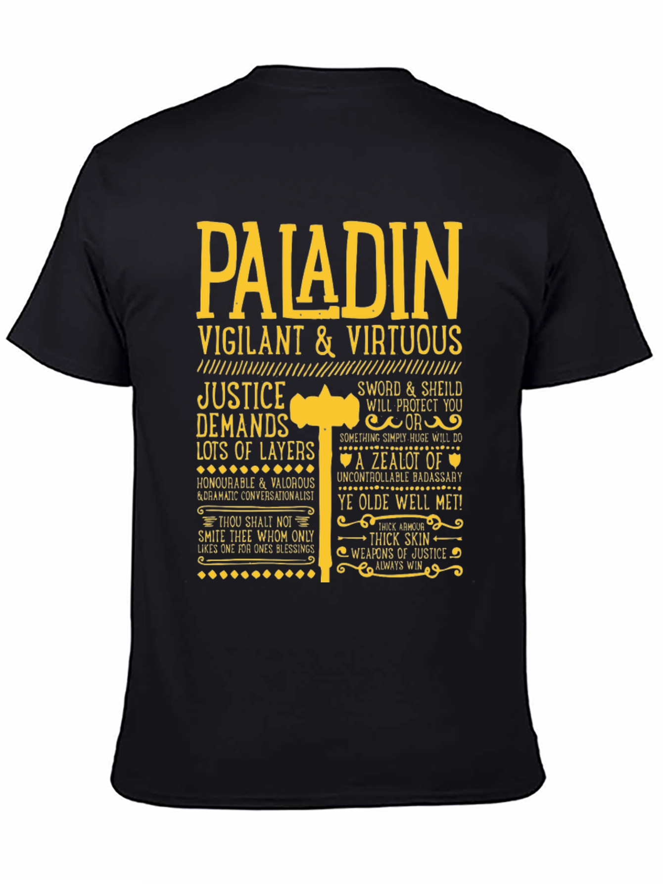 Paladin Vigilant & Virtuous Graphic Tee