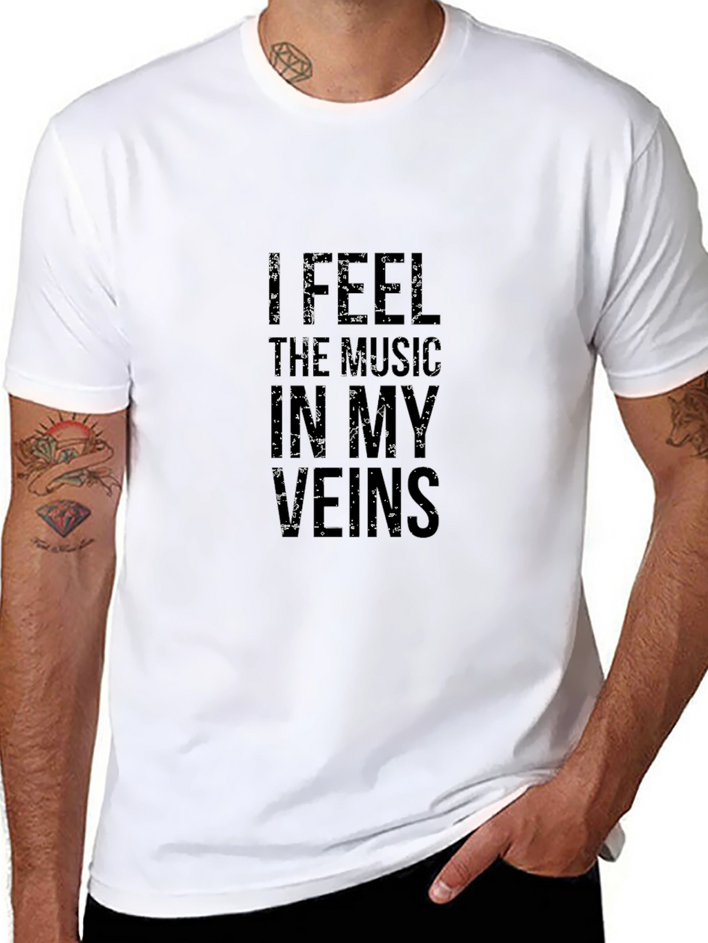 Music Lover Black Graphic Tee