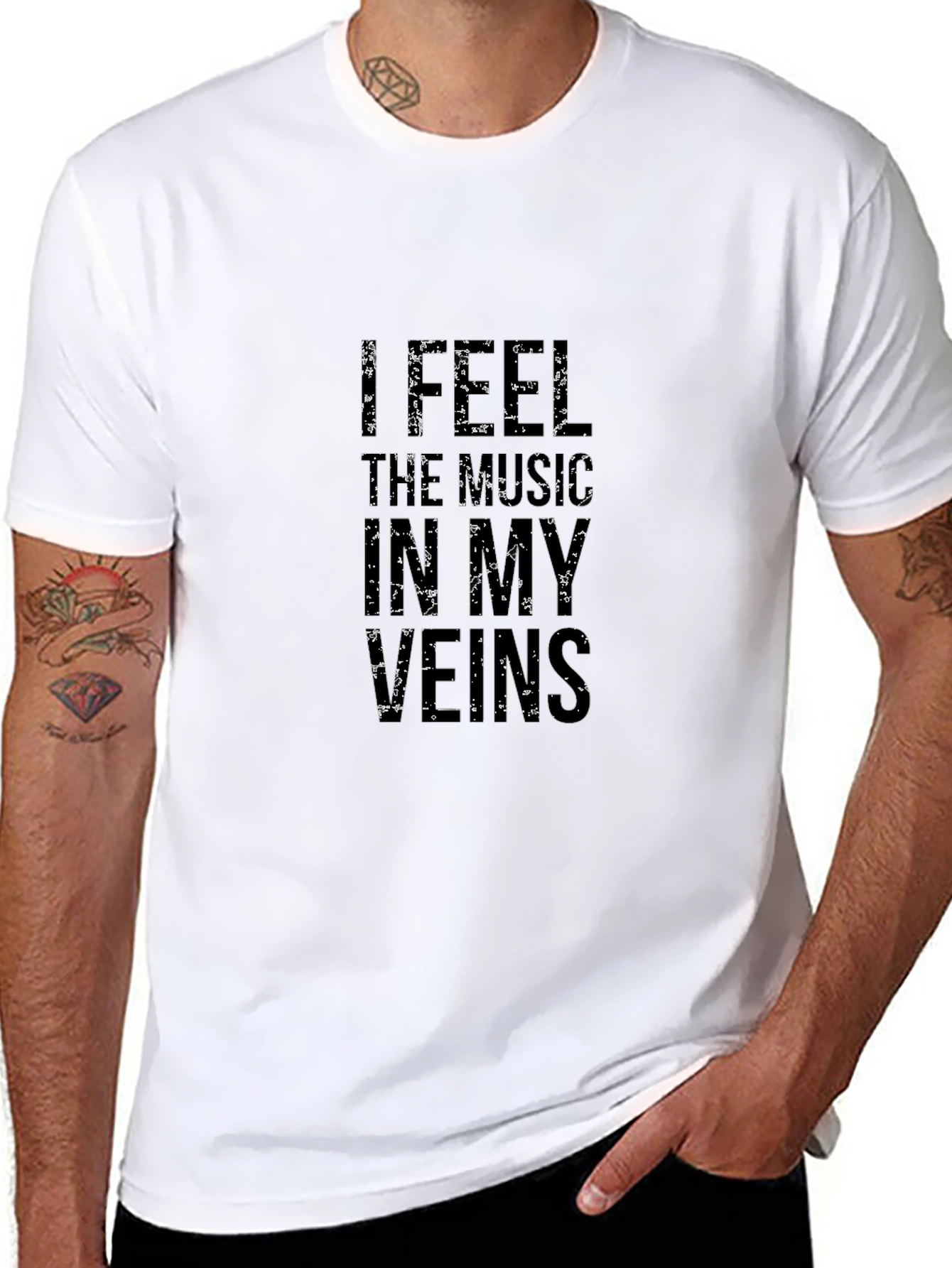 Music Lover Black Graphic Tee
