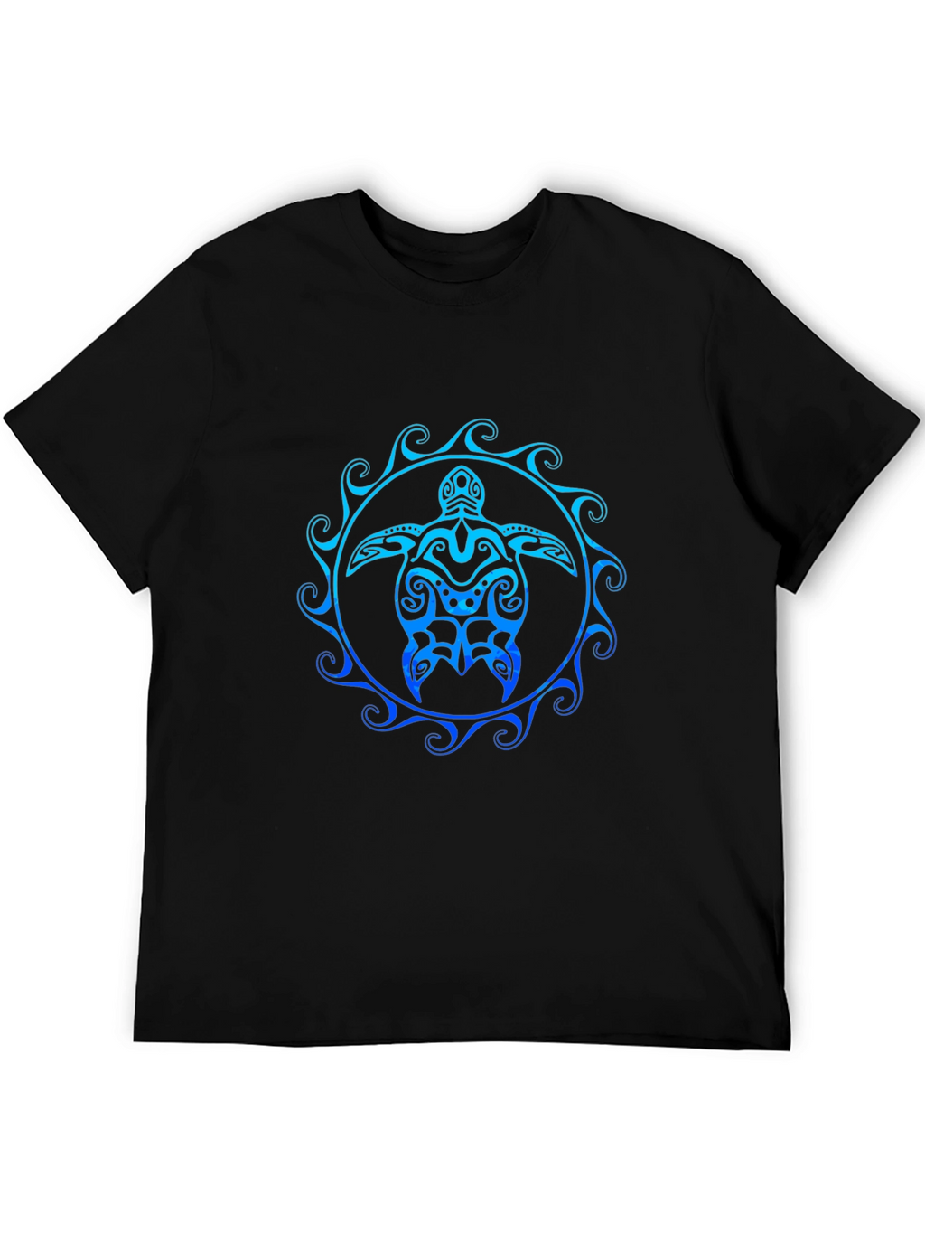 Tribal Turtle Graphic Tee - Black