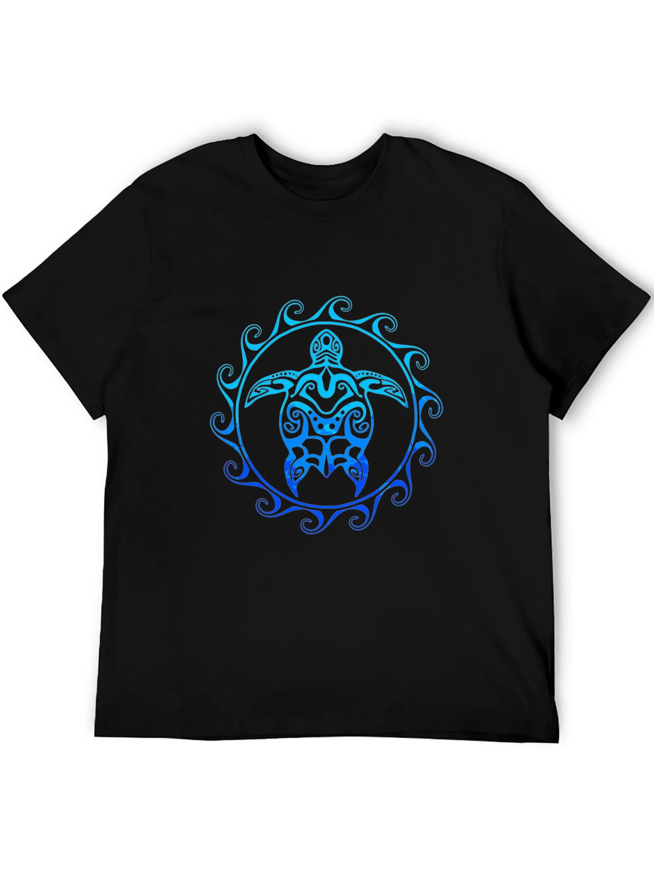 Tribal Turtle Graphic Tee - Black