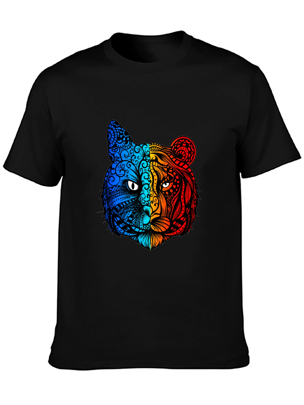 Vibrant Tiger Graphic Tee - Unique Animal Design
