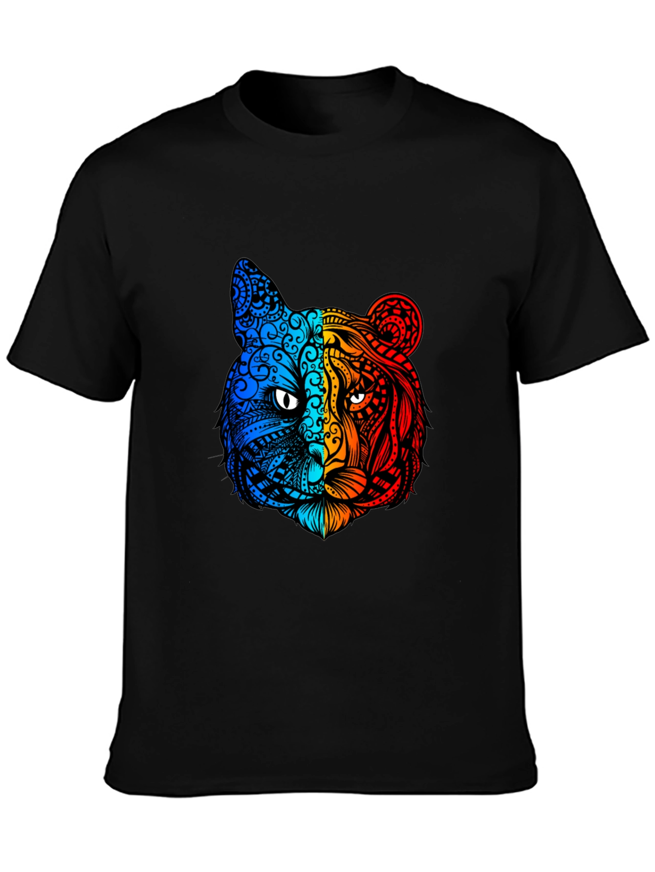 Vibrant Tiger Graphic Tee - Unique Animal Design