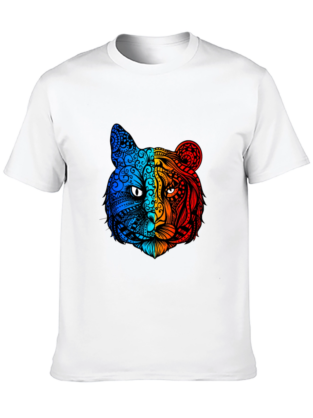 Vibrant Tiger Graphic Tee - Unique Animal Design