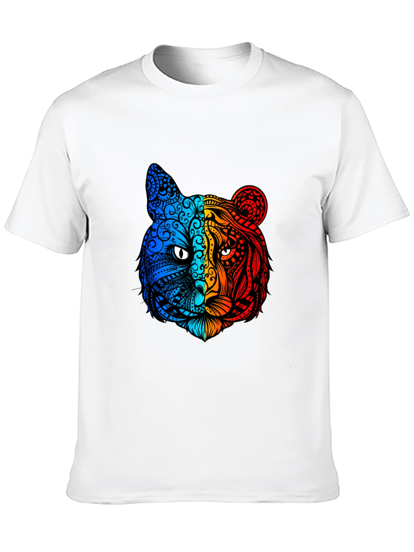Vibrant Tiger Graphic Tee - Unique Animal Design