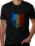 Vibrant Tiger Graphic Tee - Unique Animal Design