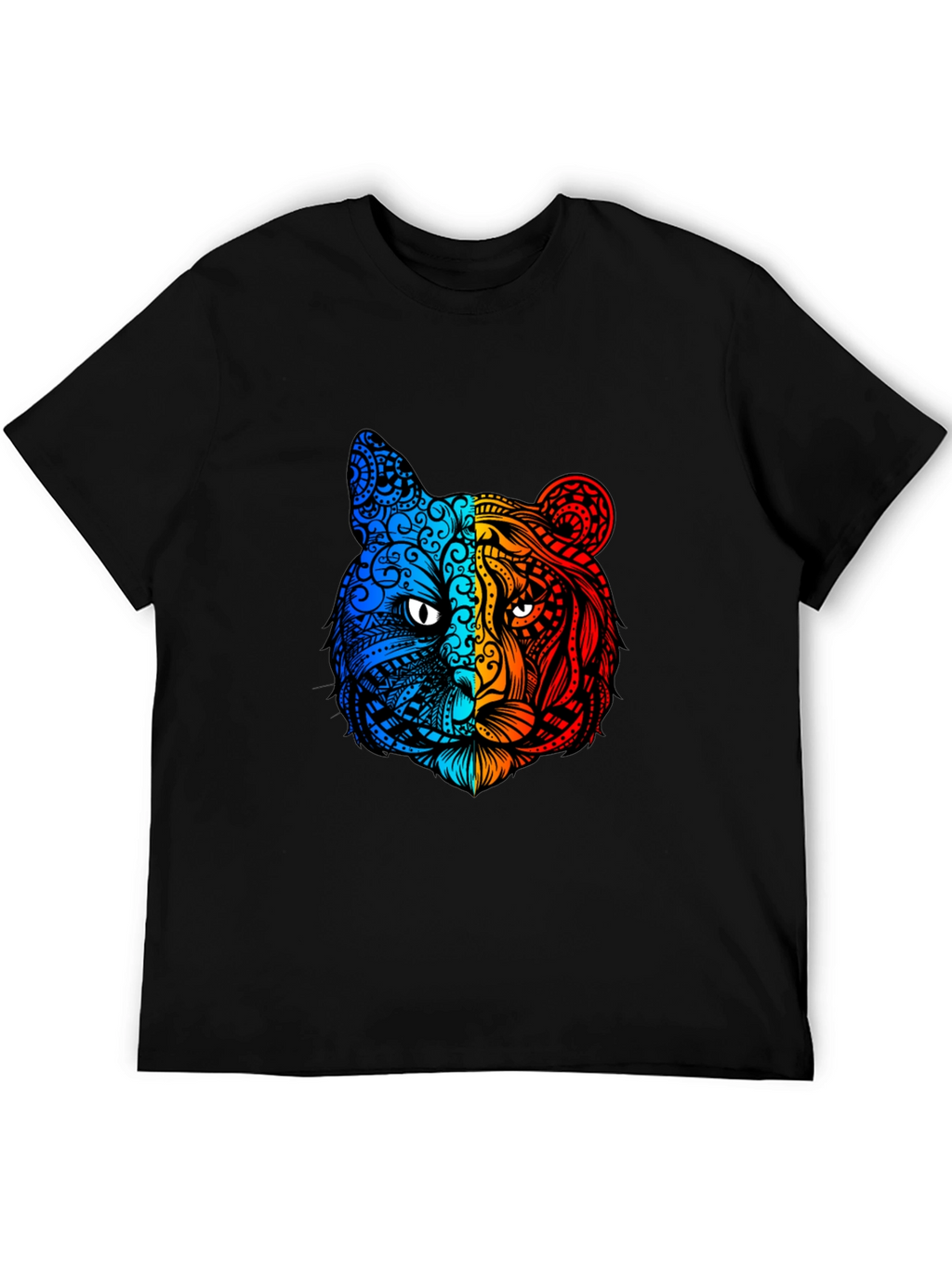 Vibrant Tiger Graphic Tee - Unique Animal Design