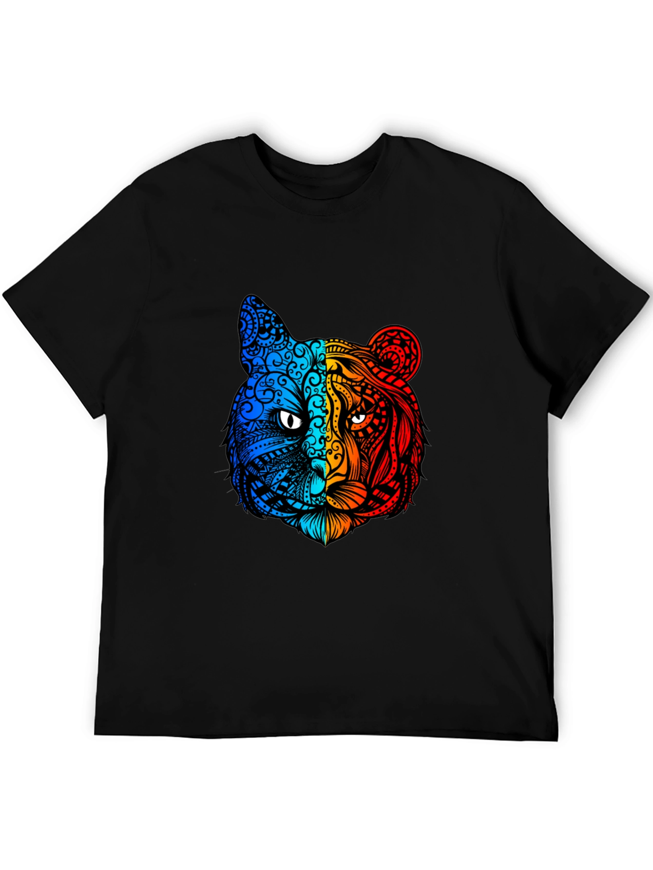 Vibrant Tiger Graphic Tee - Unique Animal Design