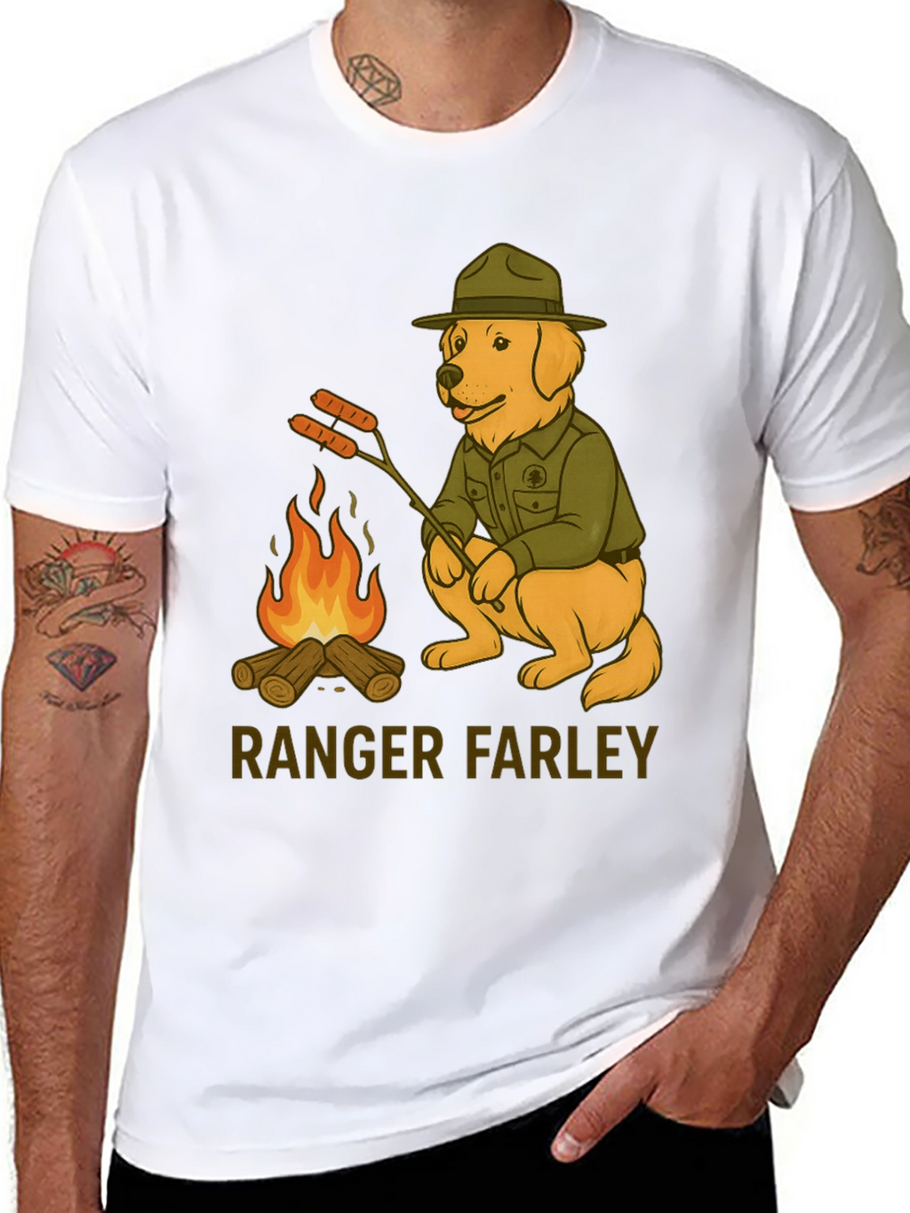 Ranger Farley Dog T-Shirt - Camping Adventure