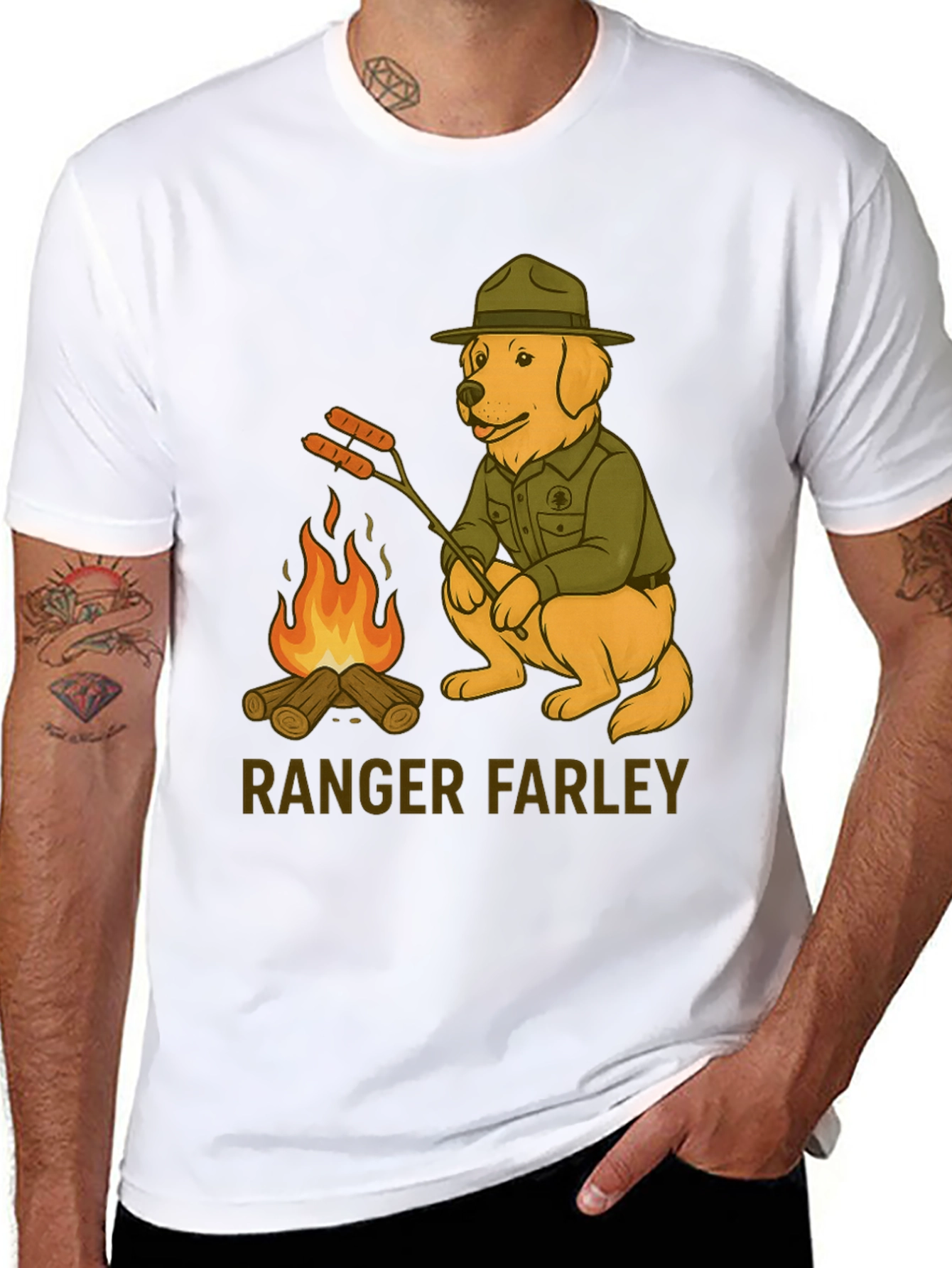 Ranger Farley Dog T-Shirt - Camping Adventure