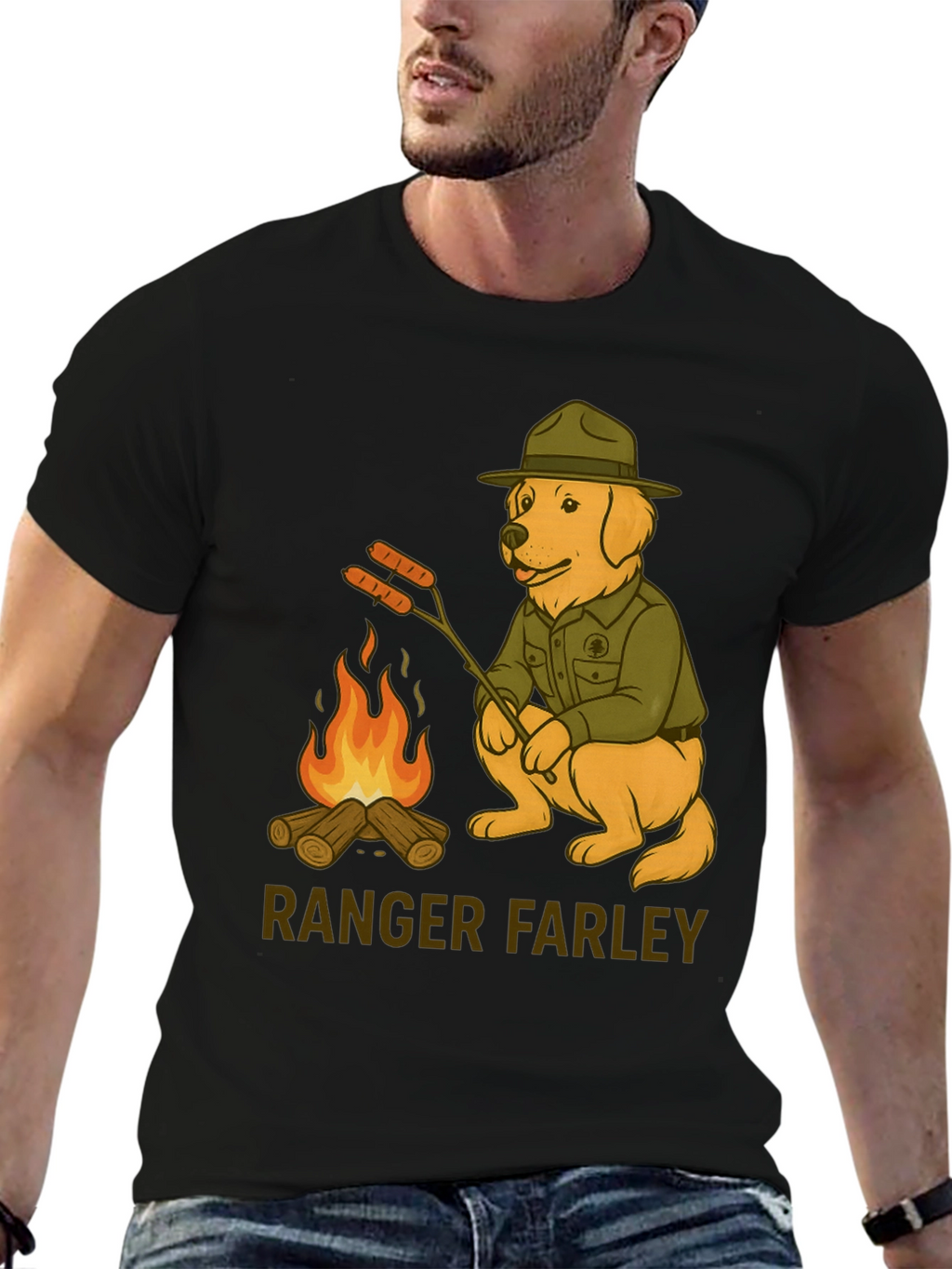 Ranger Farley Dog T-Shirt - Camping Adventure