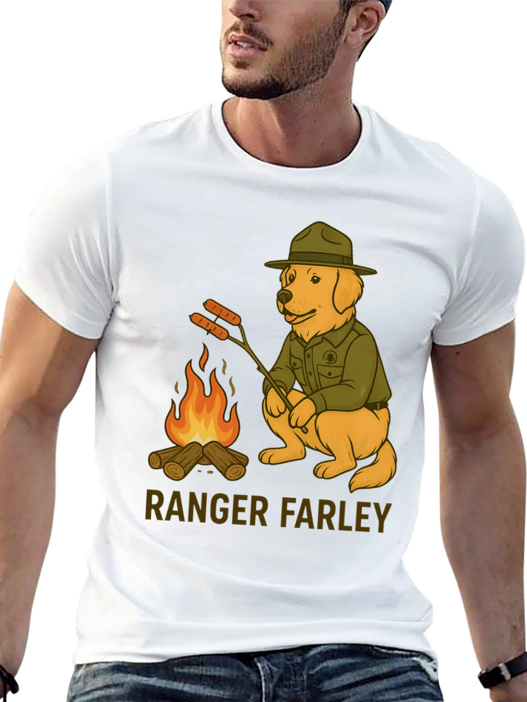Ranger Farley Dog T-Shirt - Camping Adventure