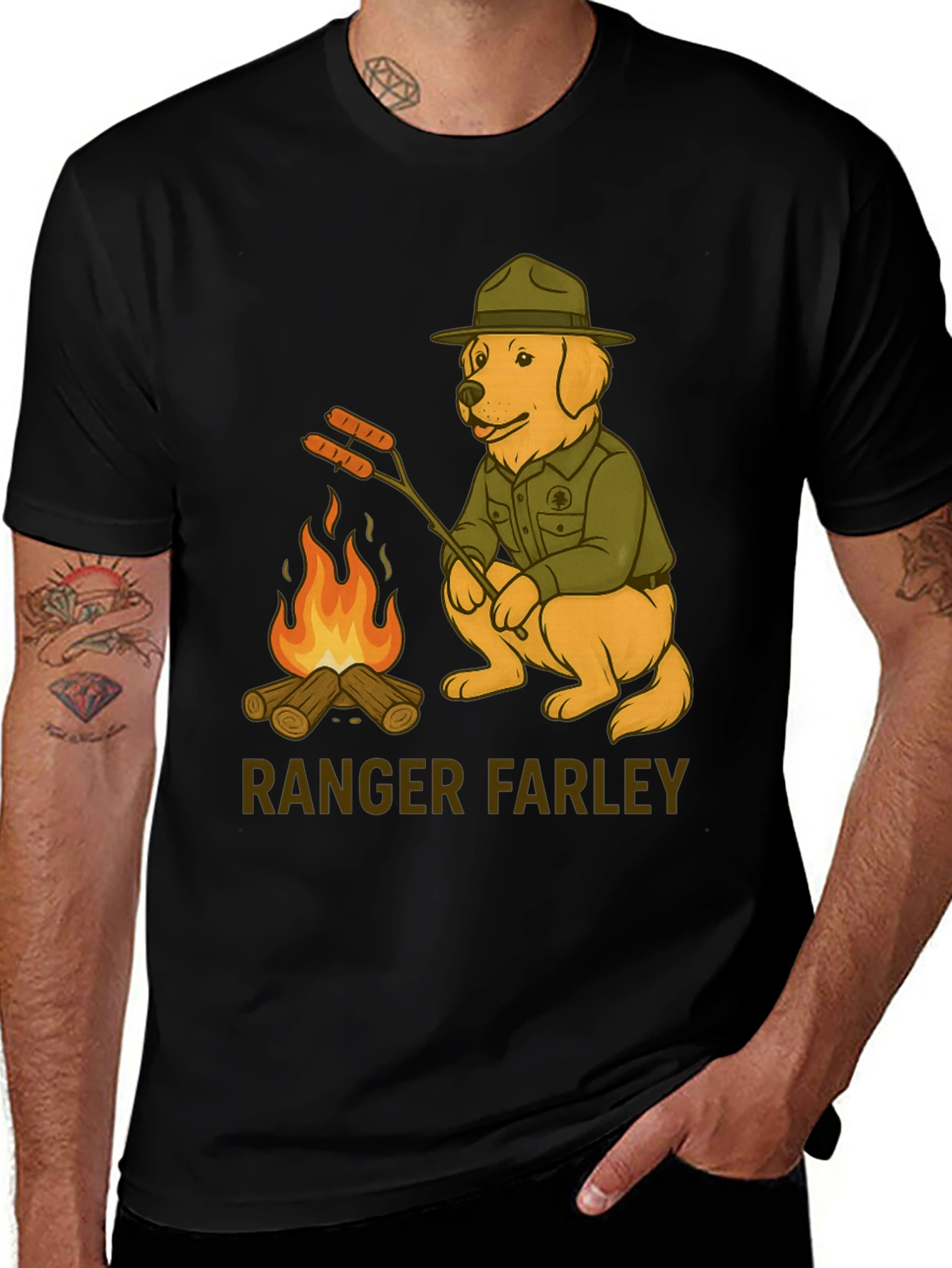 Ranger Farley Dog T-Shirt - Camping Adventure