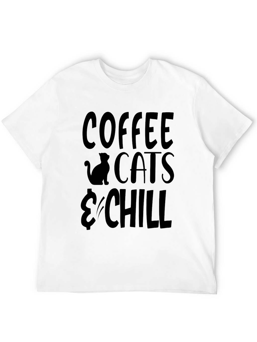 Coffee Cats & Chill Graphic T-Shirt