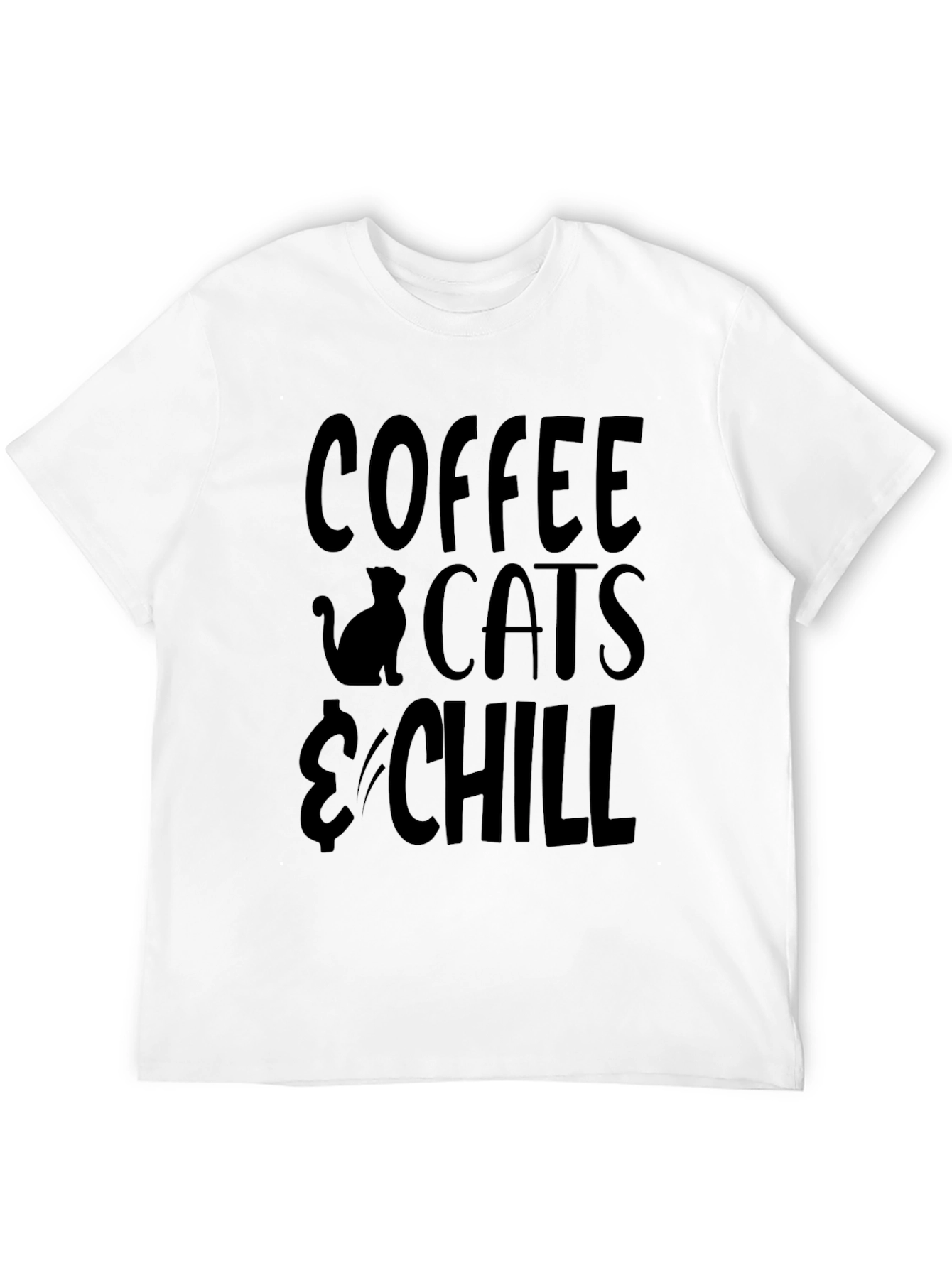 Coffee Cats & Chill Graphic T-Shirt