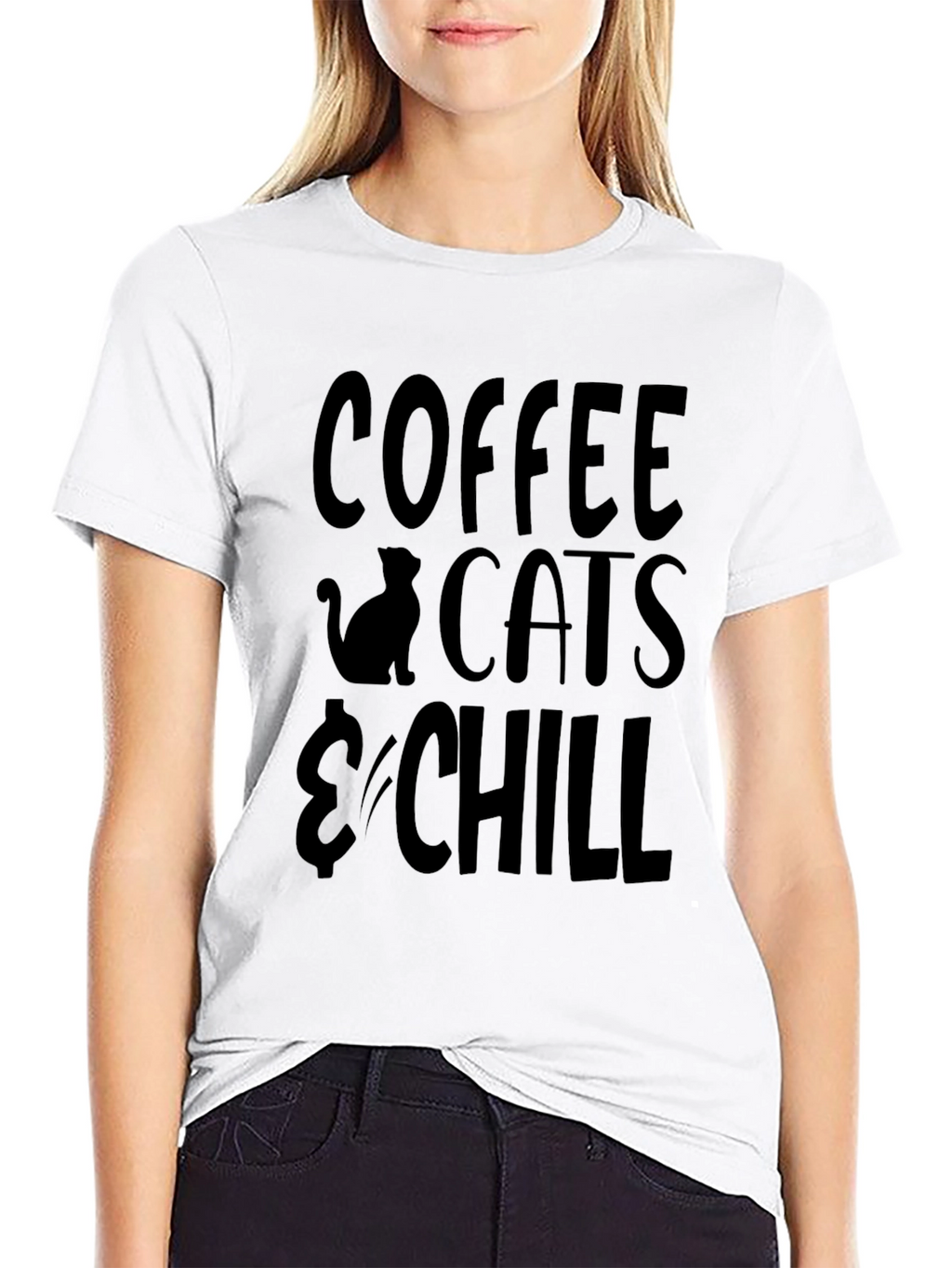Coffee Cats & Chill Graphic T-Shirt
