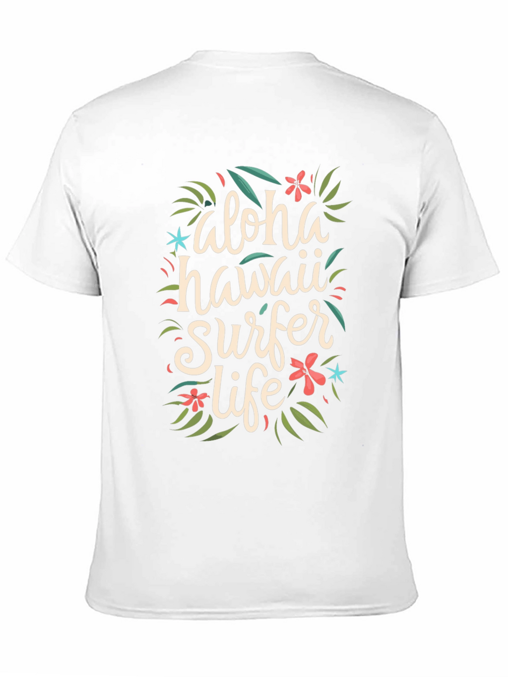 Aloha Hawaii Surfer Life Graphic T-Shirt