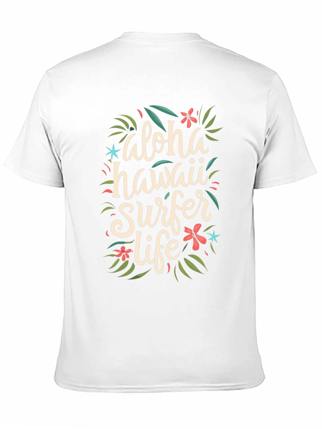 Aloha Hawaii Surfer Life Graphic T-Shirt