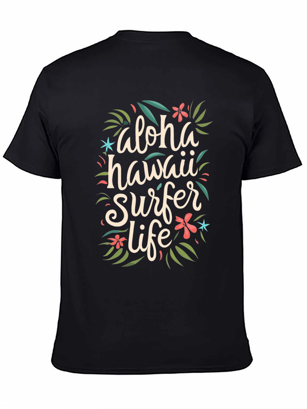 Aloha Hawaii Surfer Life Graphic T-Shirt