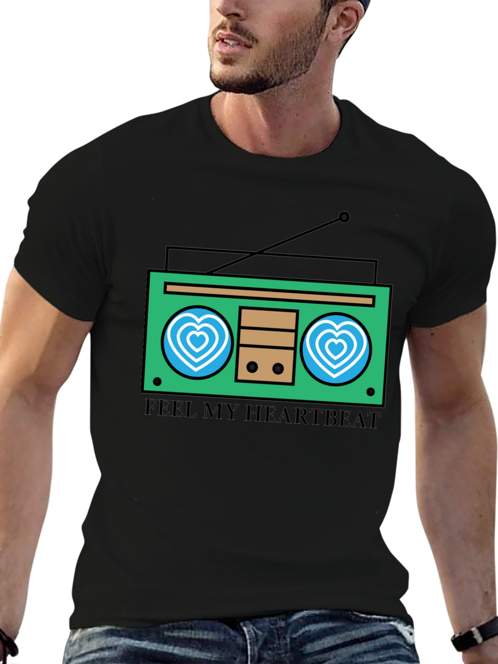 Heartbeat Radio Graphic Tee - Feel the Music!