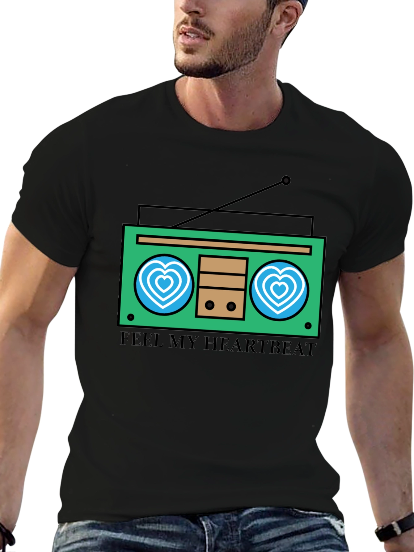 Heartbeat Radio Graphic Tee - Feel the Music!