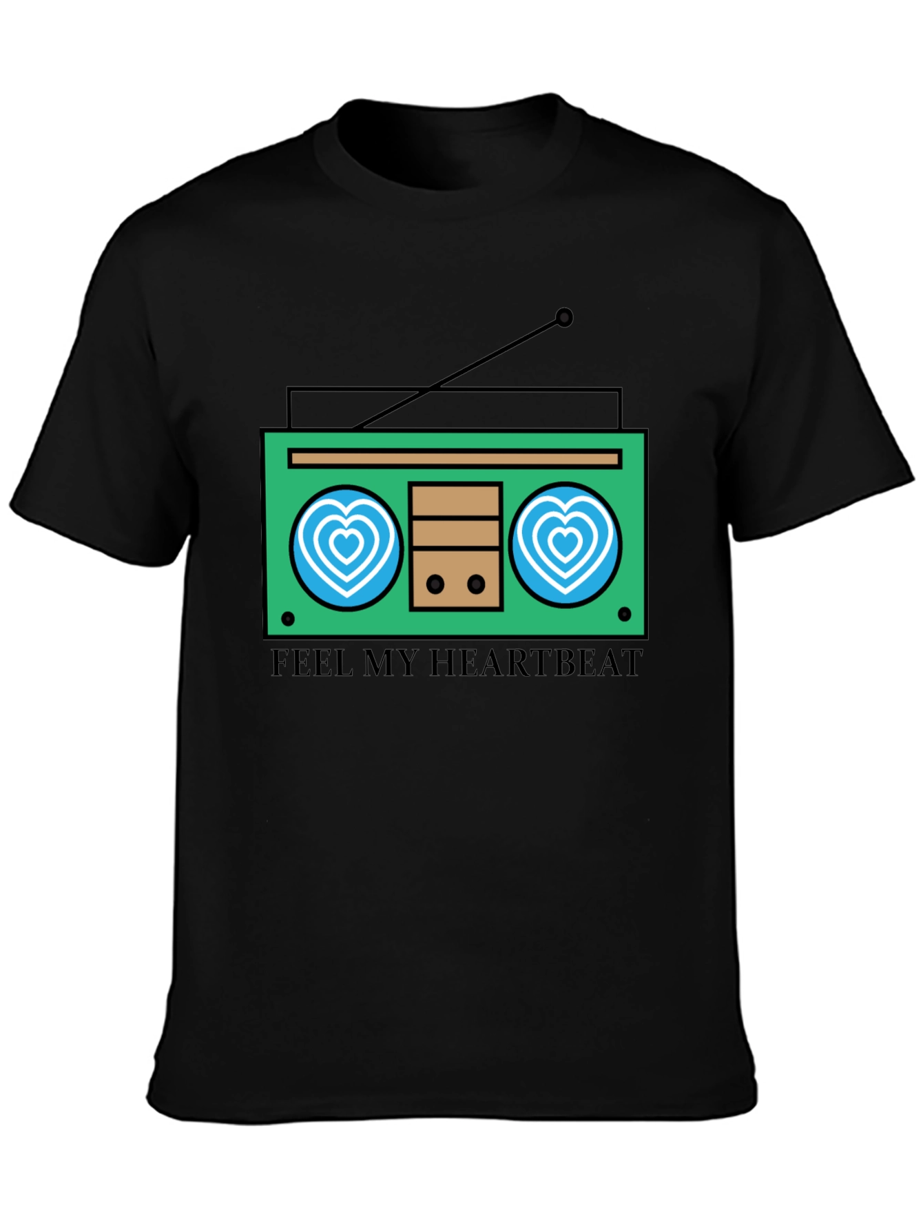 Heartbeat Radio Graphic Tee - Feel the Music!