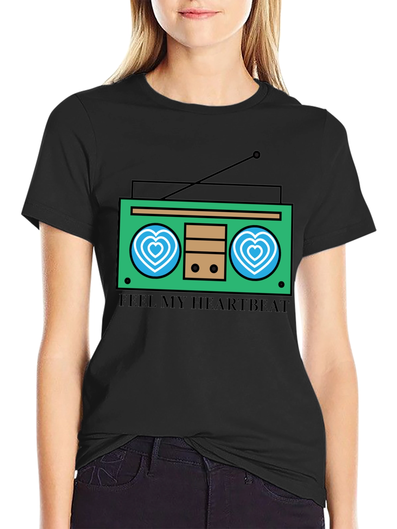 Heartbeat Radio Graphic Tee - Feel the Music!
