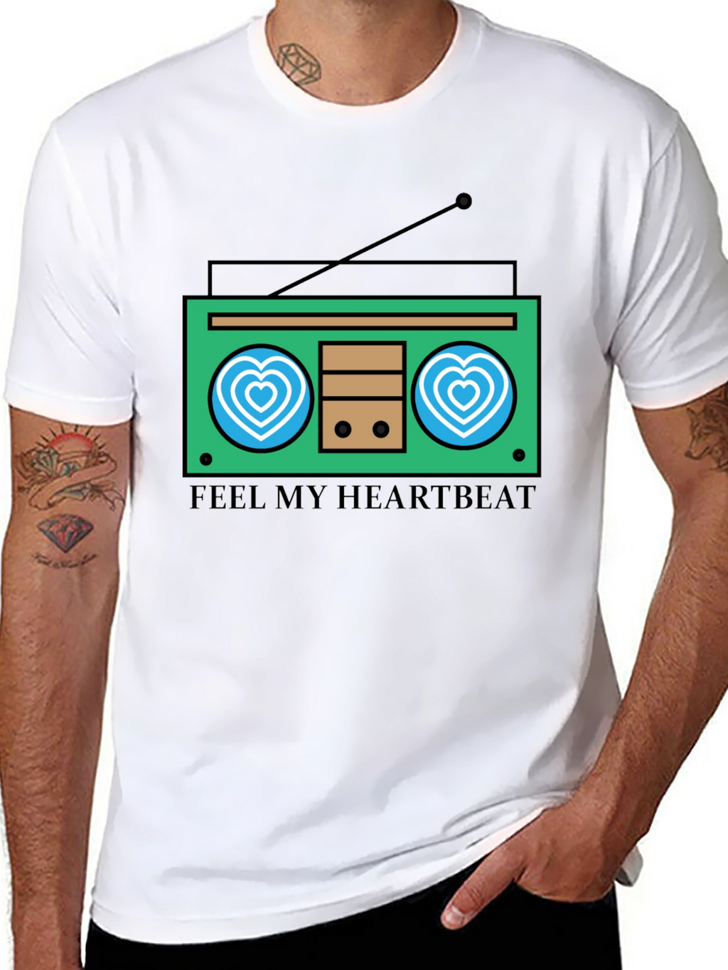 Heartbeat Radio Graphic Tee - Feel the Music!