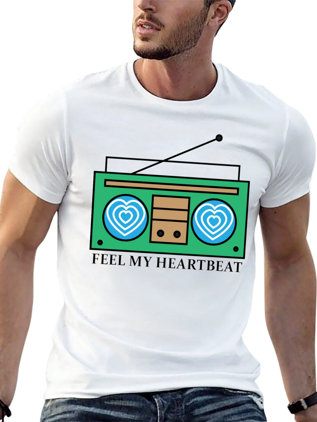 Heartbeat Radio Graphic Tee - Feel the Music!