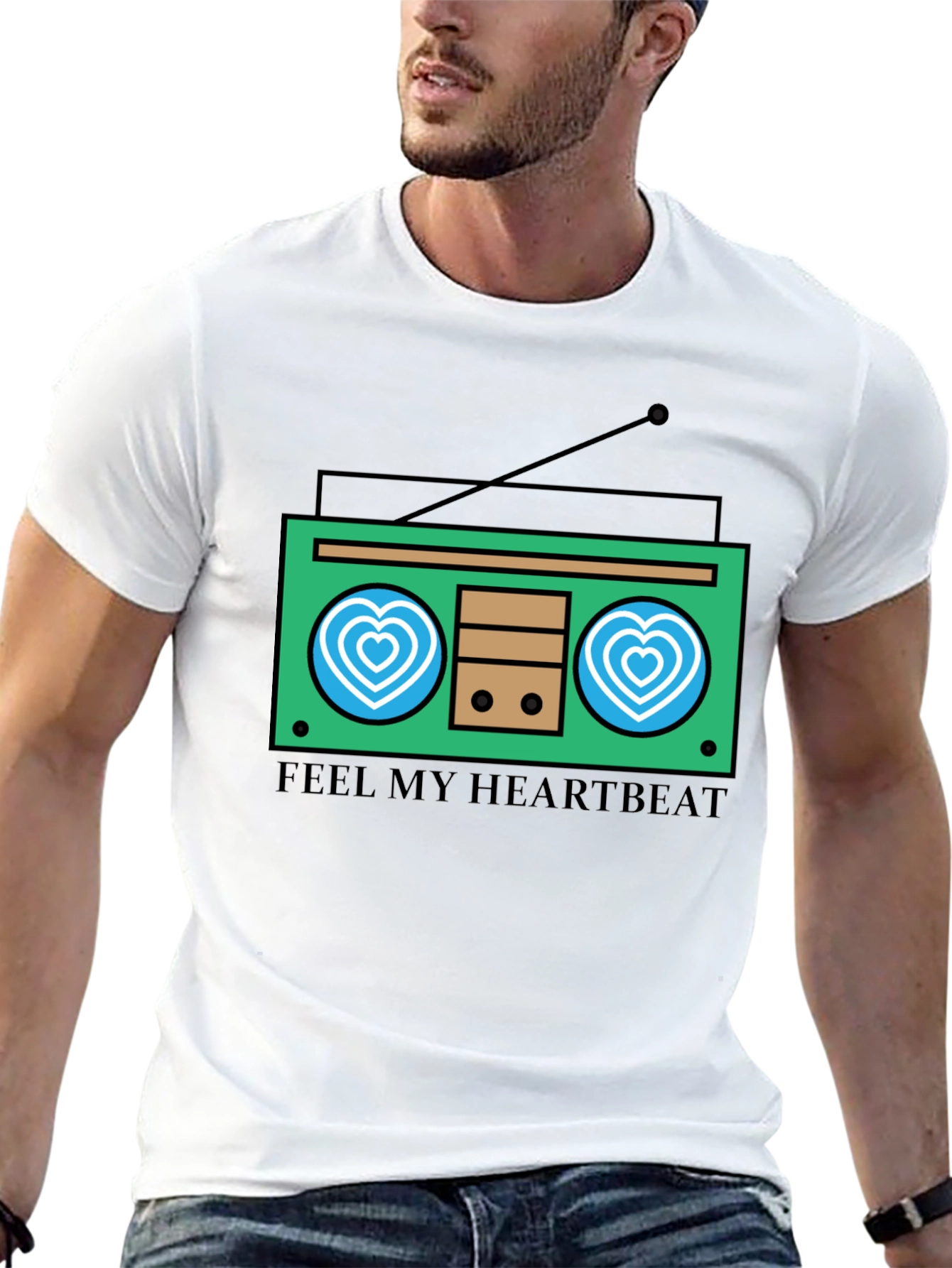 Heartbeat Radio Graphic Tee - Feel the Music!