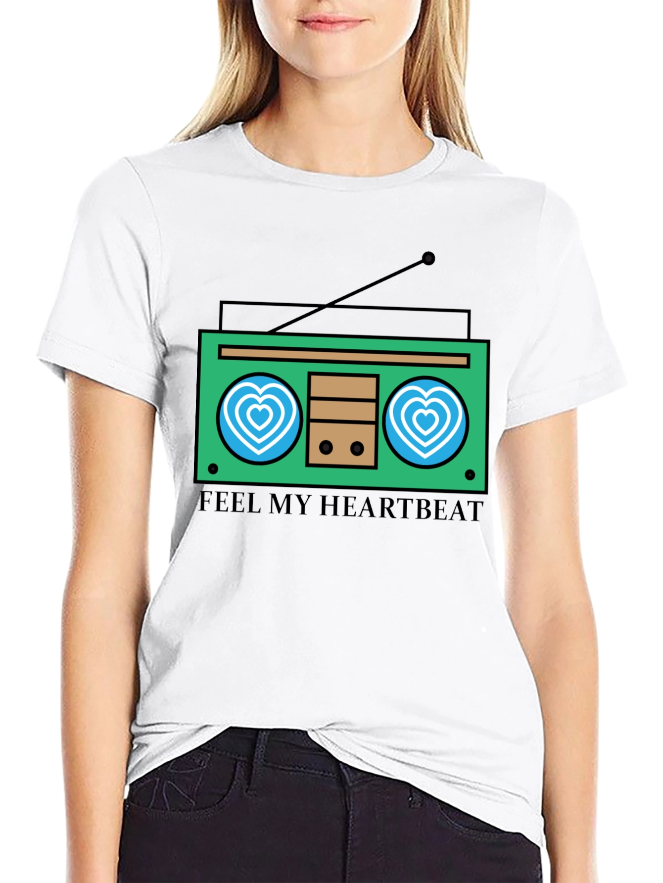 Heartbeat Radio Graphic Tee - Feel the Music!