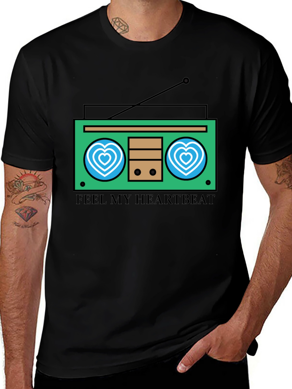 Heartbeat Radio Graphic Tee - Feel the Music!