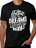 Follow Your Dreams Graphic Tee - Black