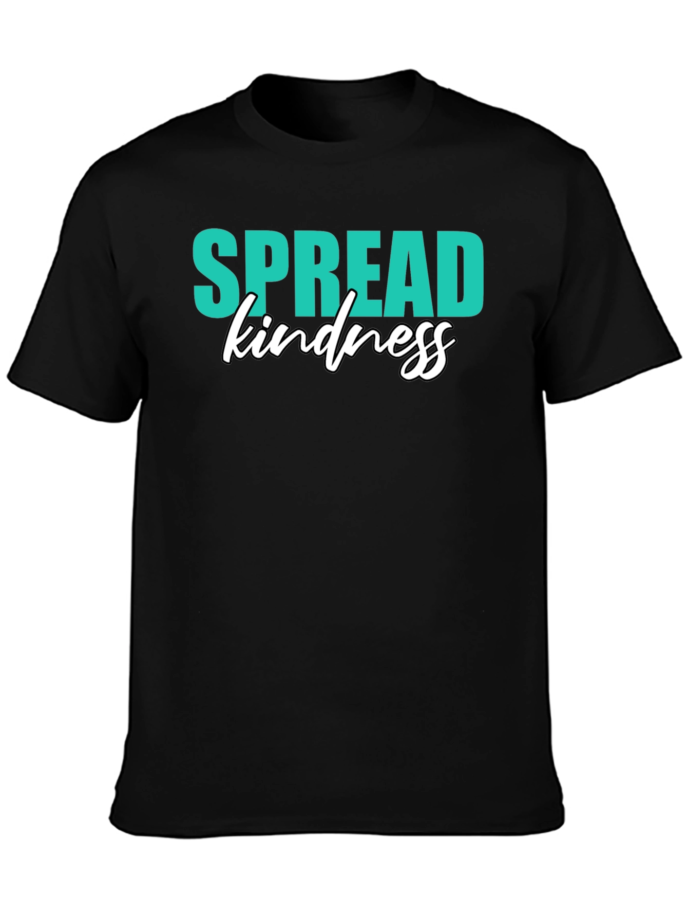 Spread Kindness Graphic Tee - Black