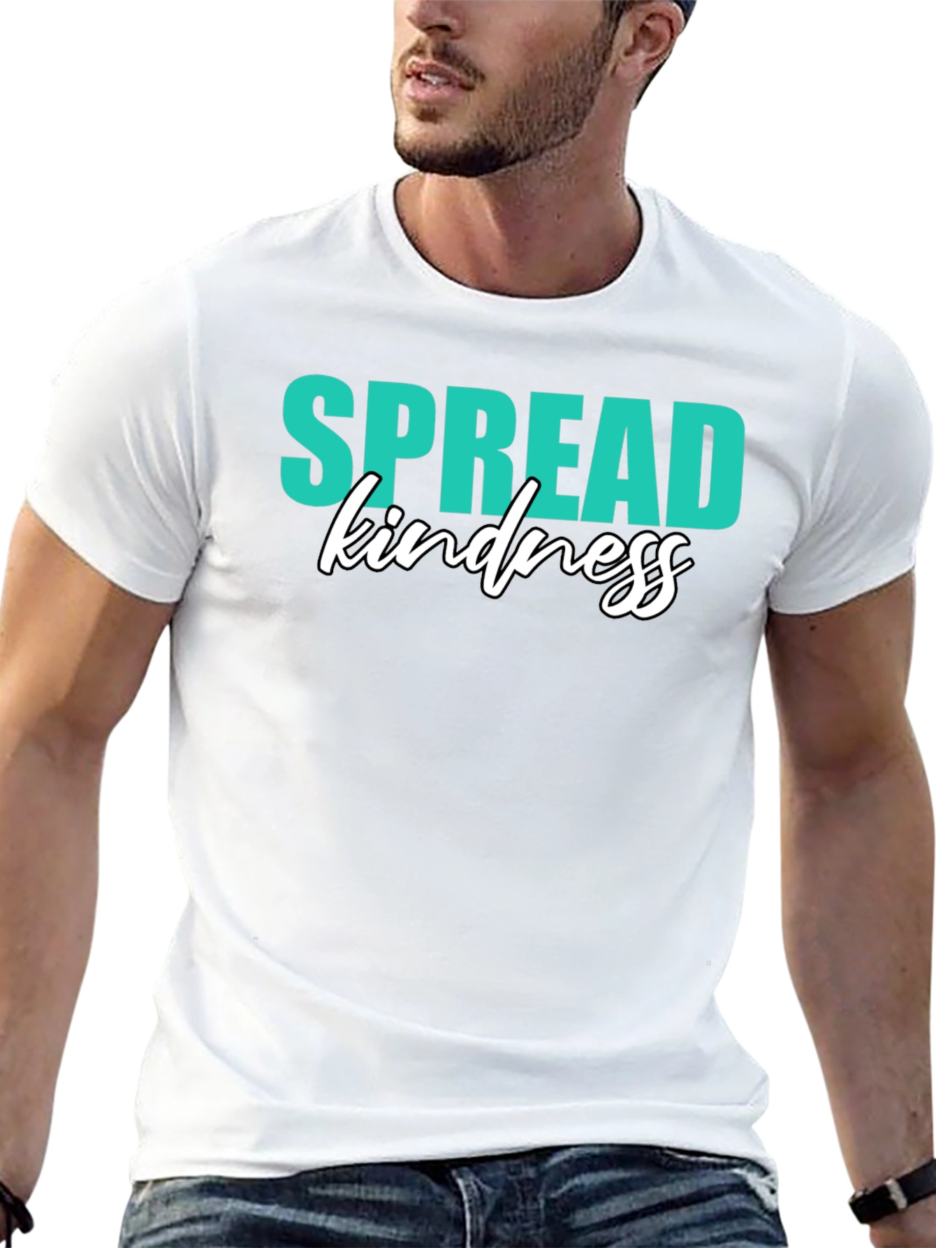 Spread Kindness Graphic Tee - Black