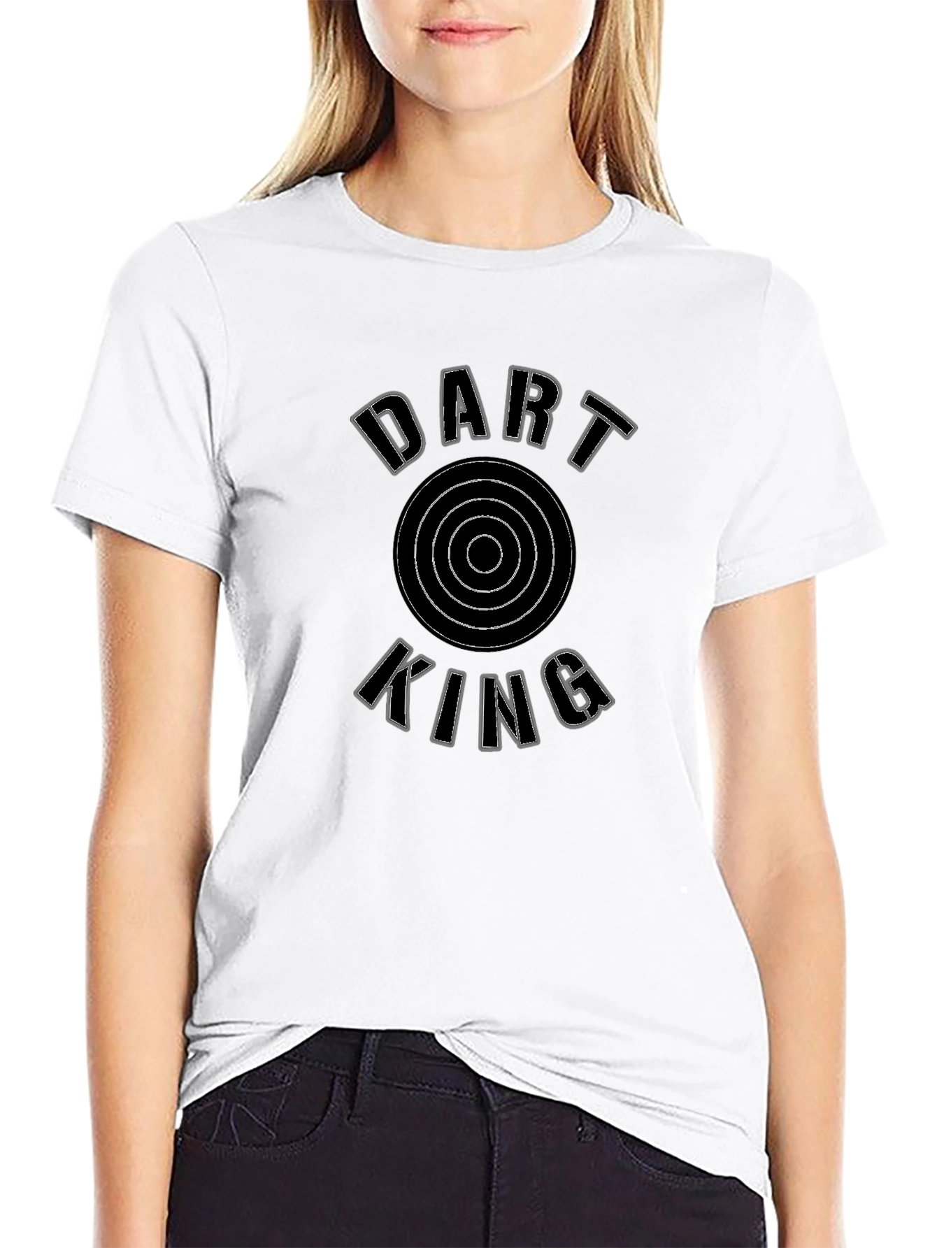 Dart King Black T-Shirt for Men