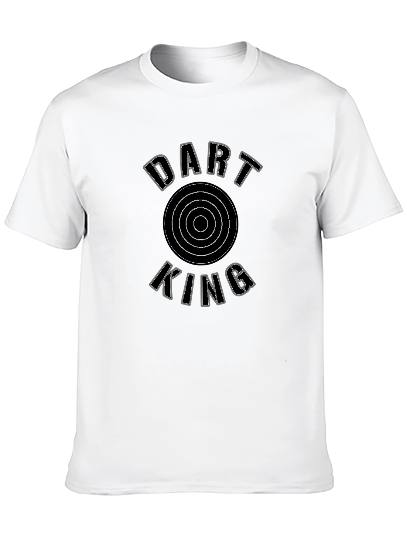 Dart King Black T-Shirt for Men