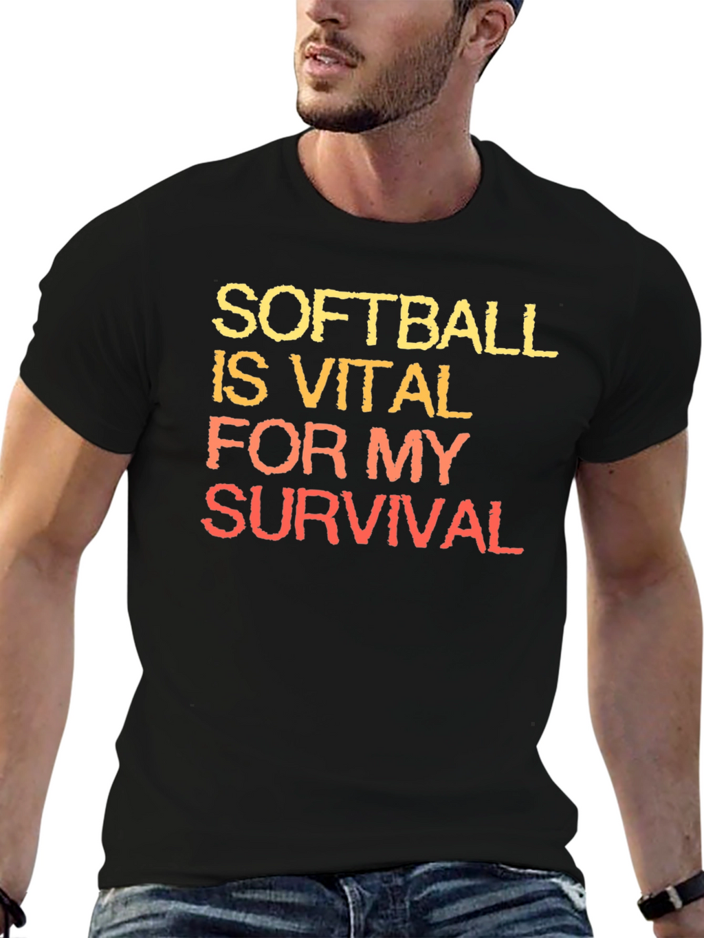 Softball is Vital Graphic T-Shirt