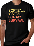 Softball is Vital Graphic T-Shirt