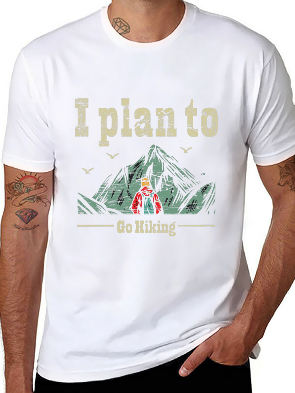 I Plan To Go Hiking Graphic Tee