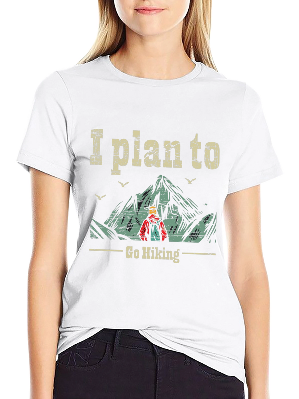I Plan To Go Hiking Graphic Tee