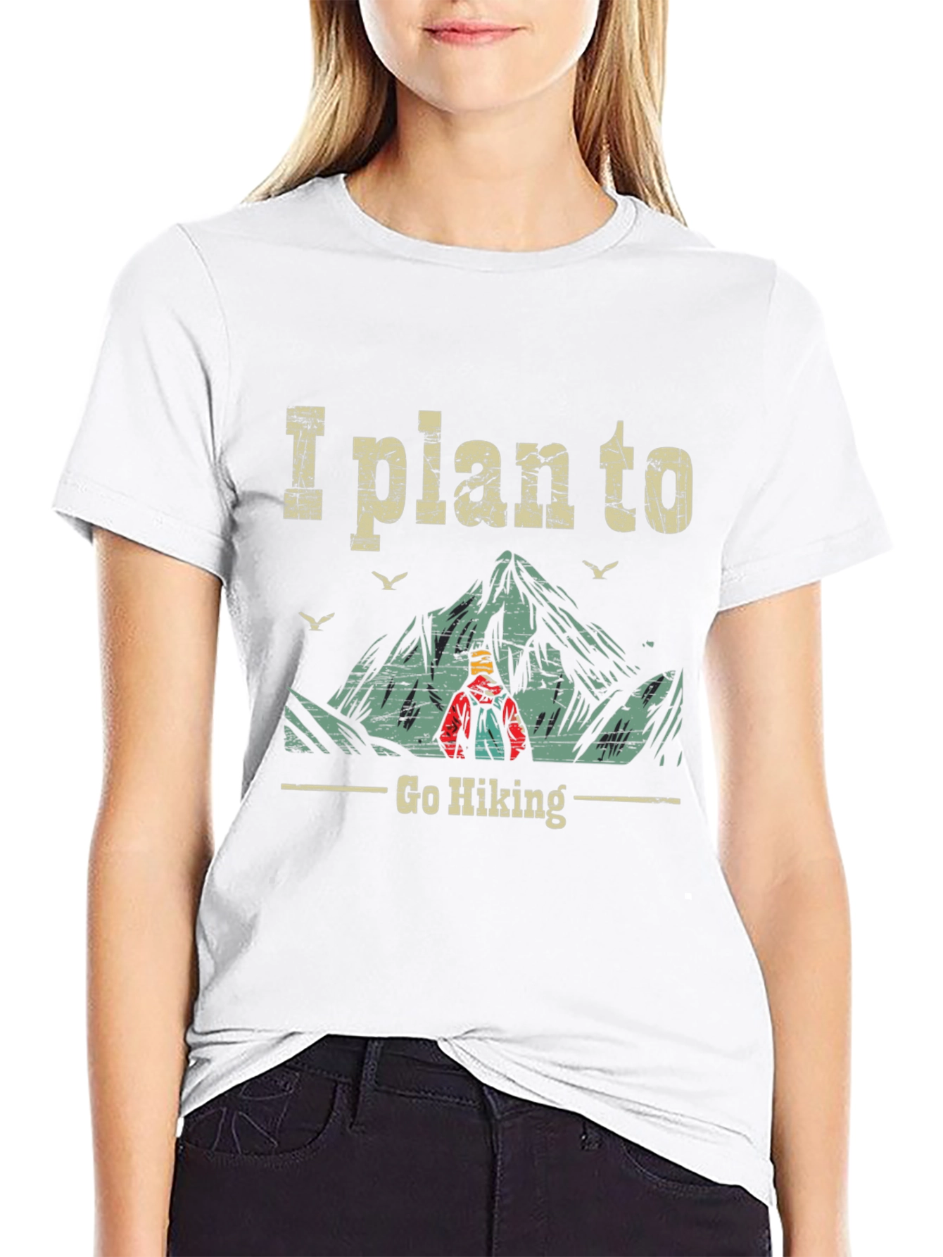 I Plan To Go Hiking Graphic Tee