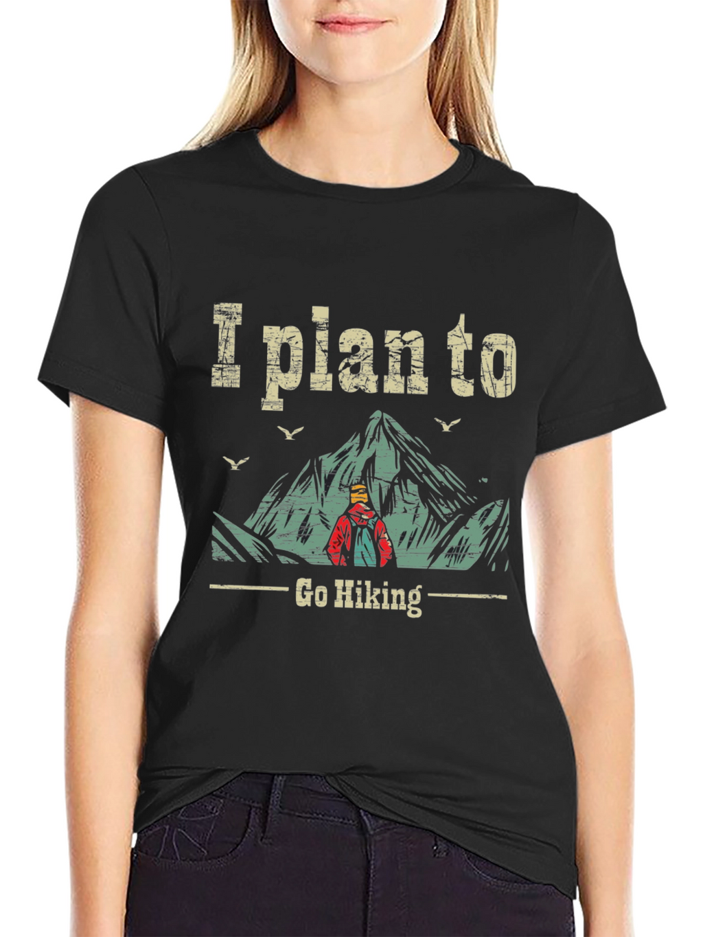 I Plan To Go Hiking Graphic Tee