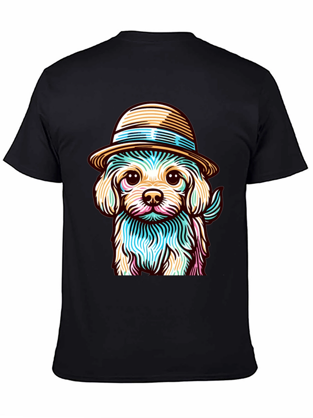 Dog in Hat Graphic Tee