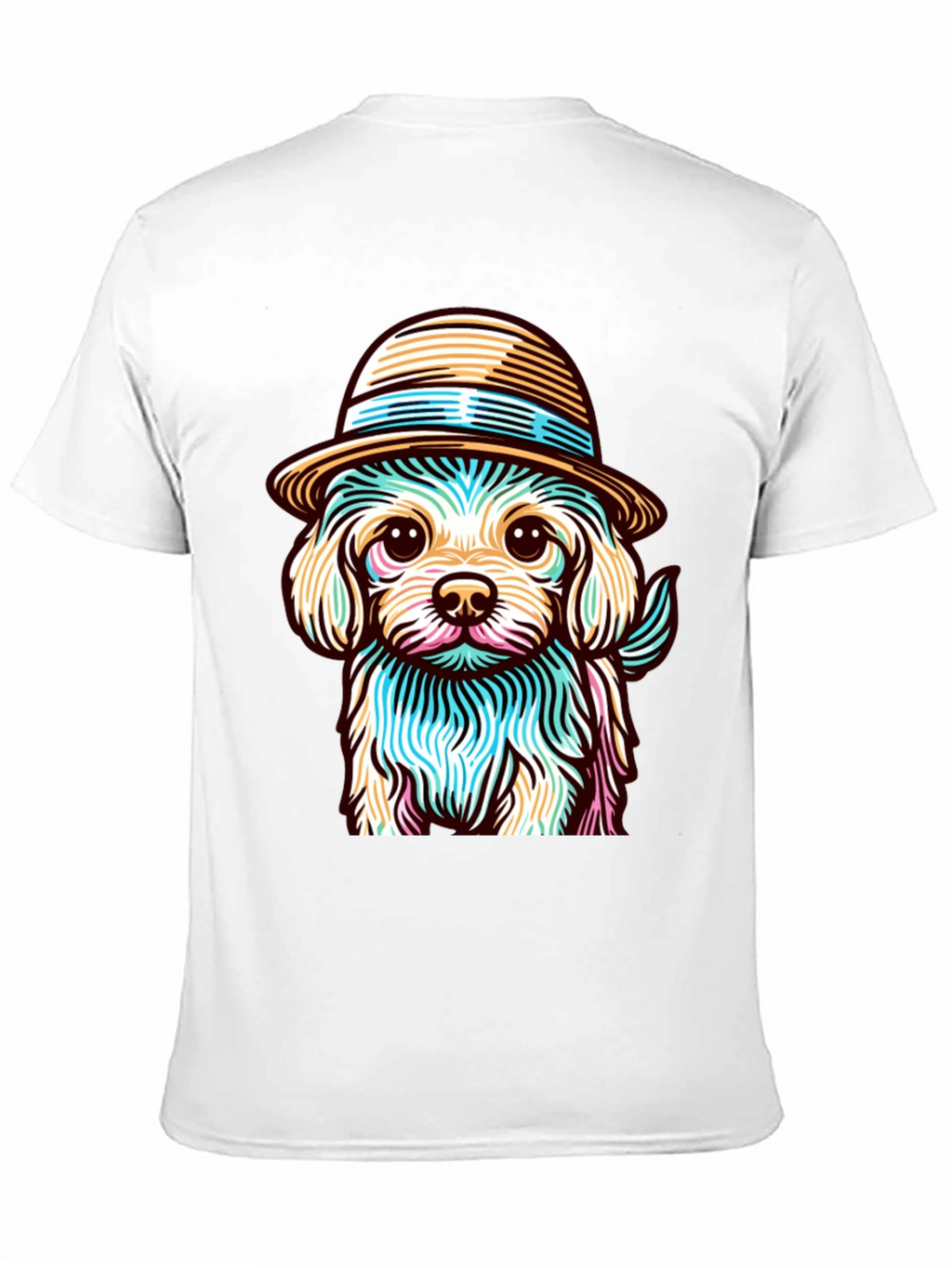 Dog in Hat Graphic Tee