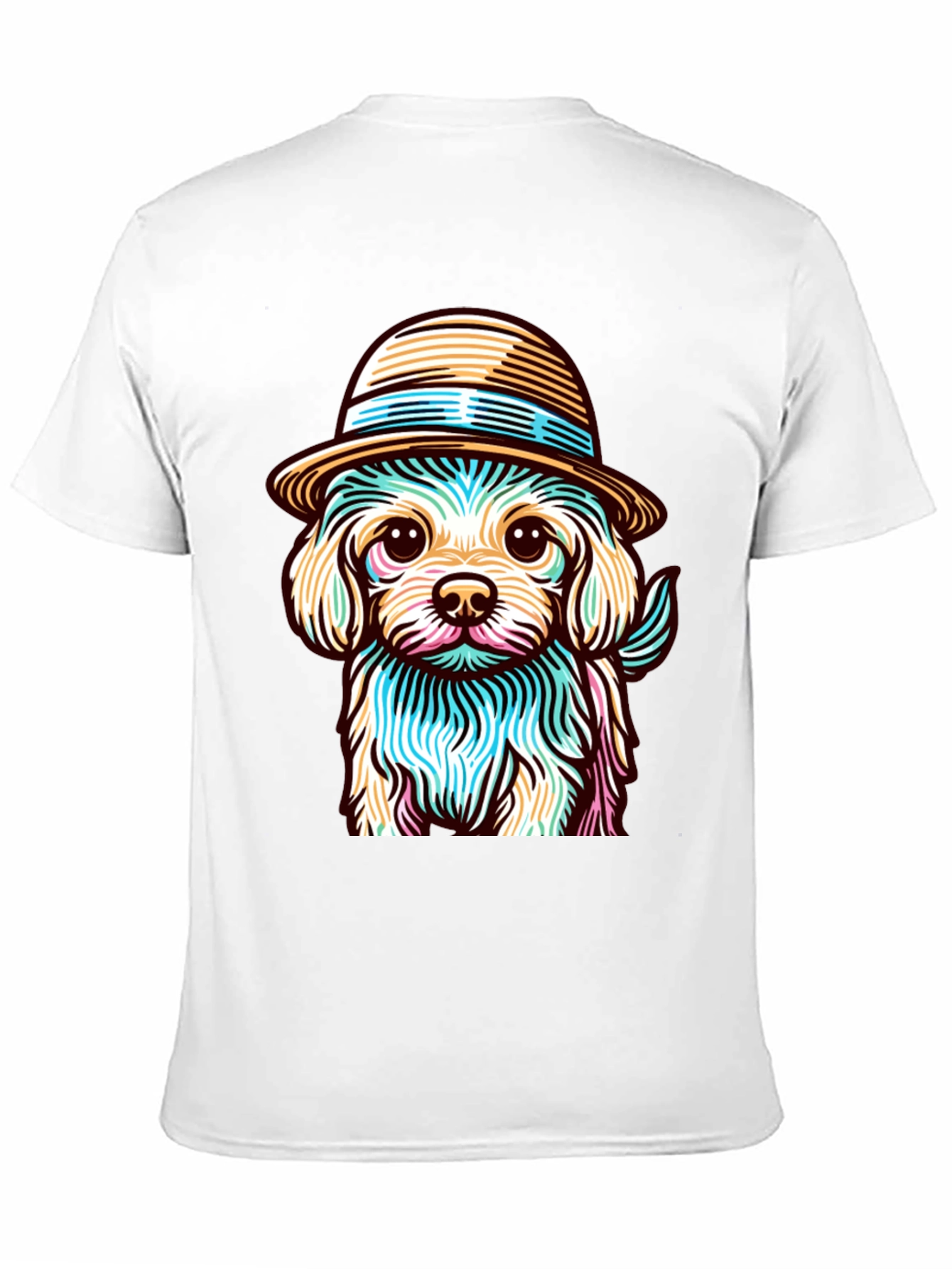 Dog in Hat Graphic Tee