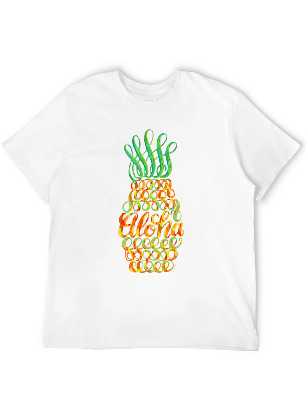 Aloha Pineapple Graphic T-Shirt - Tropical Vibe