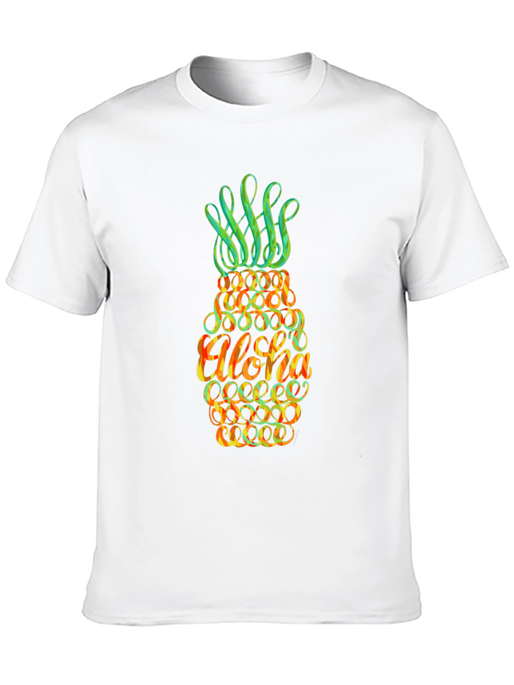 Aloha Pineapple Graphic T-Shirt - Tropical Vibe