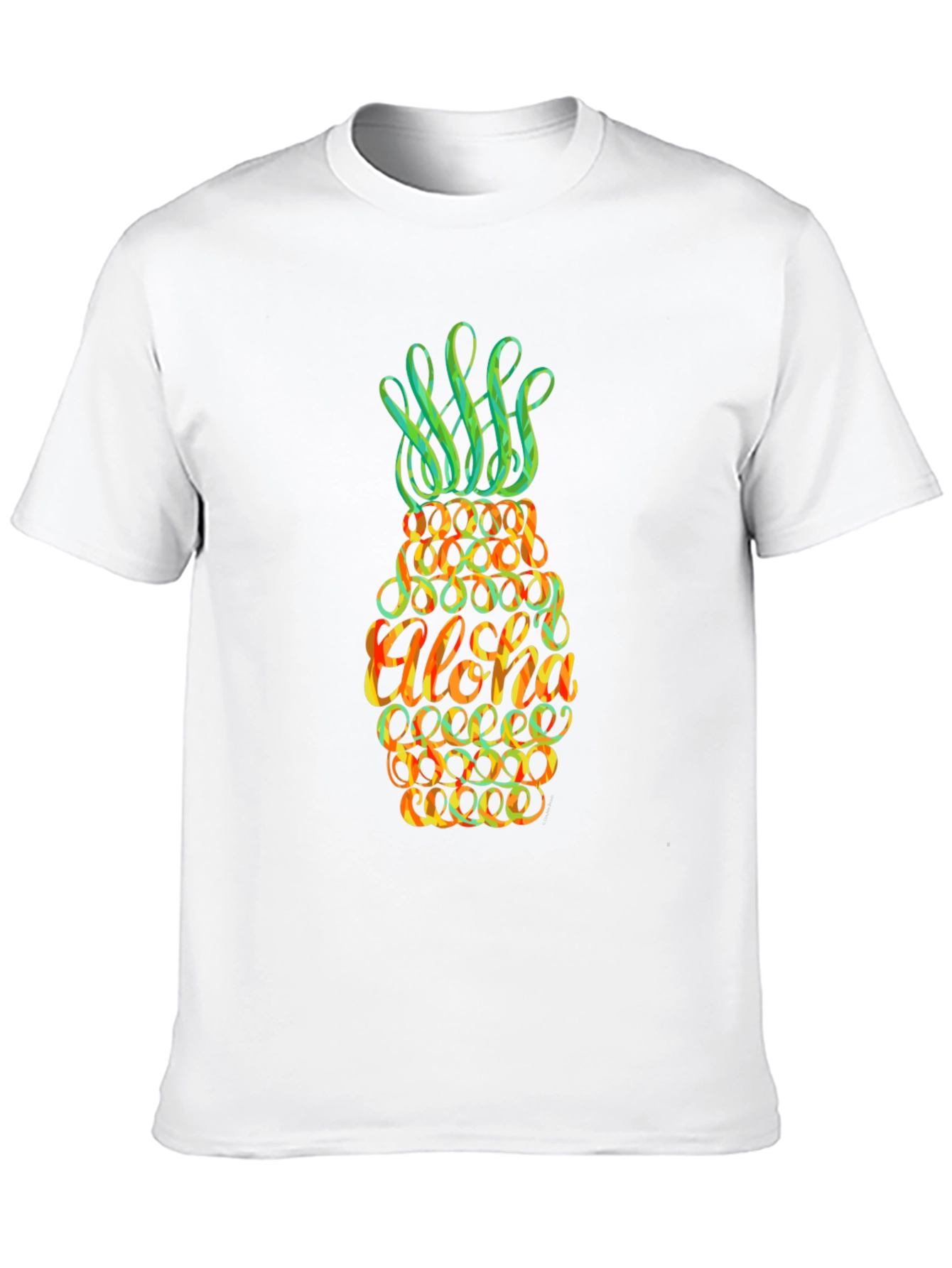 Aloha Pineapple Graphic T-Shirt - Tropical Vibe