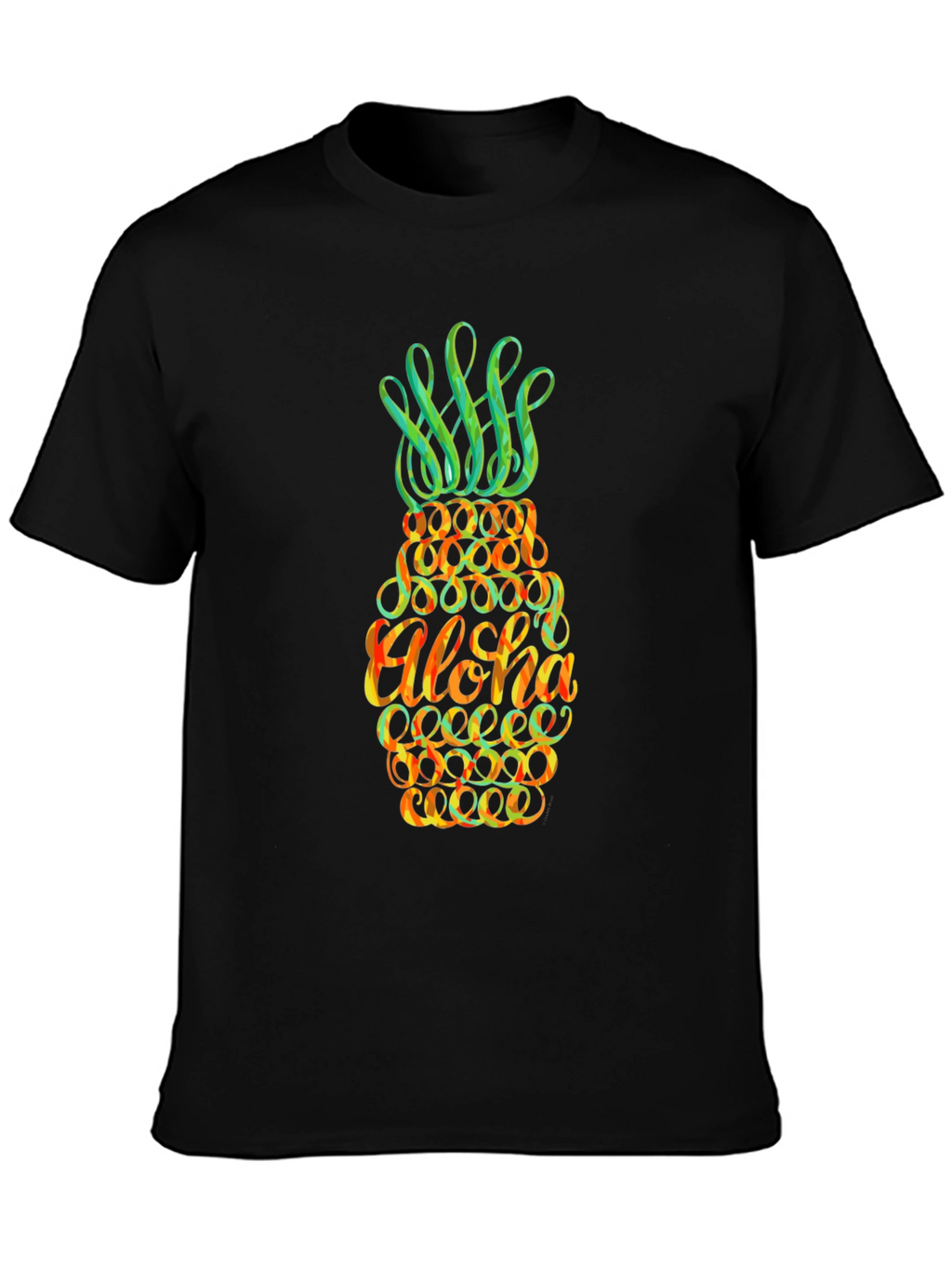 Aloha Pineapple Graphic T-Shirt - Tropical Vibe